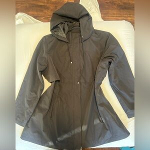 Centigrade water resistant black belted trench coat women’s XL